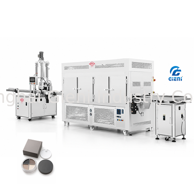 JYF Lift-Type Single Nozzle Filling Line Servo Filling 0,6-0,8MPa untuk Krim Viskositas Tinggi