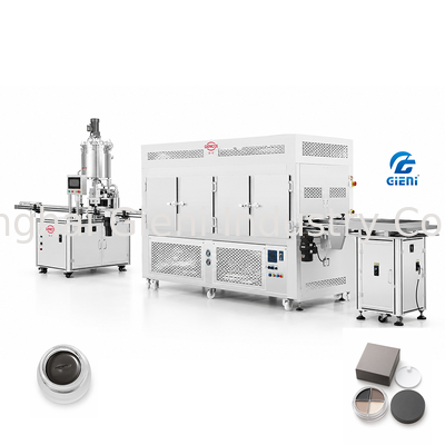 JYF Single-Nozzle Filling Production Line Double Layer Heating Tank 380V untuk Mascara