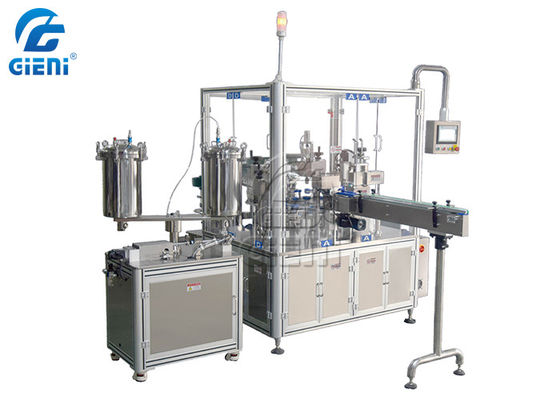 Harga yang bagus SUS304 Tank 2ml Servo Motor Mascara Filling Machine on line