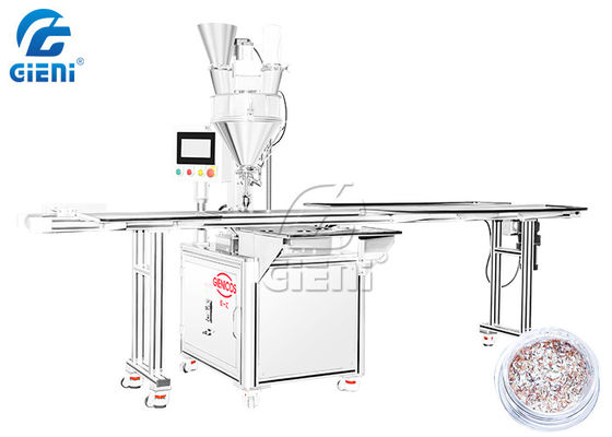 Harga yang bagus 900pcs / H PLC Kontrol Mesin Pengisi Kosmetik Dengan 25L Hopper on line